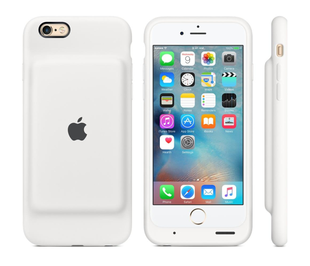 APPLE Smart Battery Case do iPhone'a 6s - białe MGQM2ZM/A - 297218 - zdjęcie